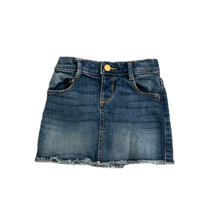 3/20$ OLD NAVY Toddler Denim Mini Skirt with Frayed Hem size 2T